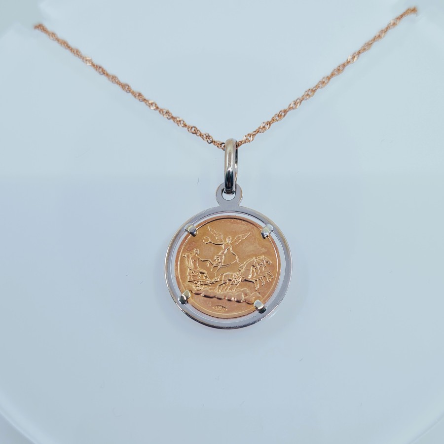 Double sided pendant zodiac sign of Scorpio